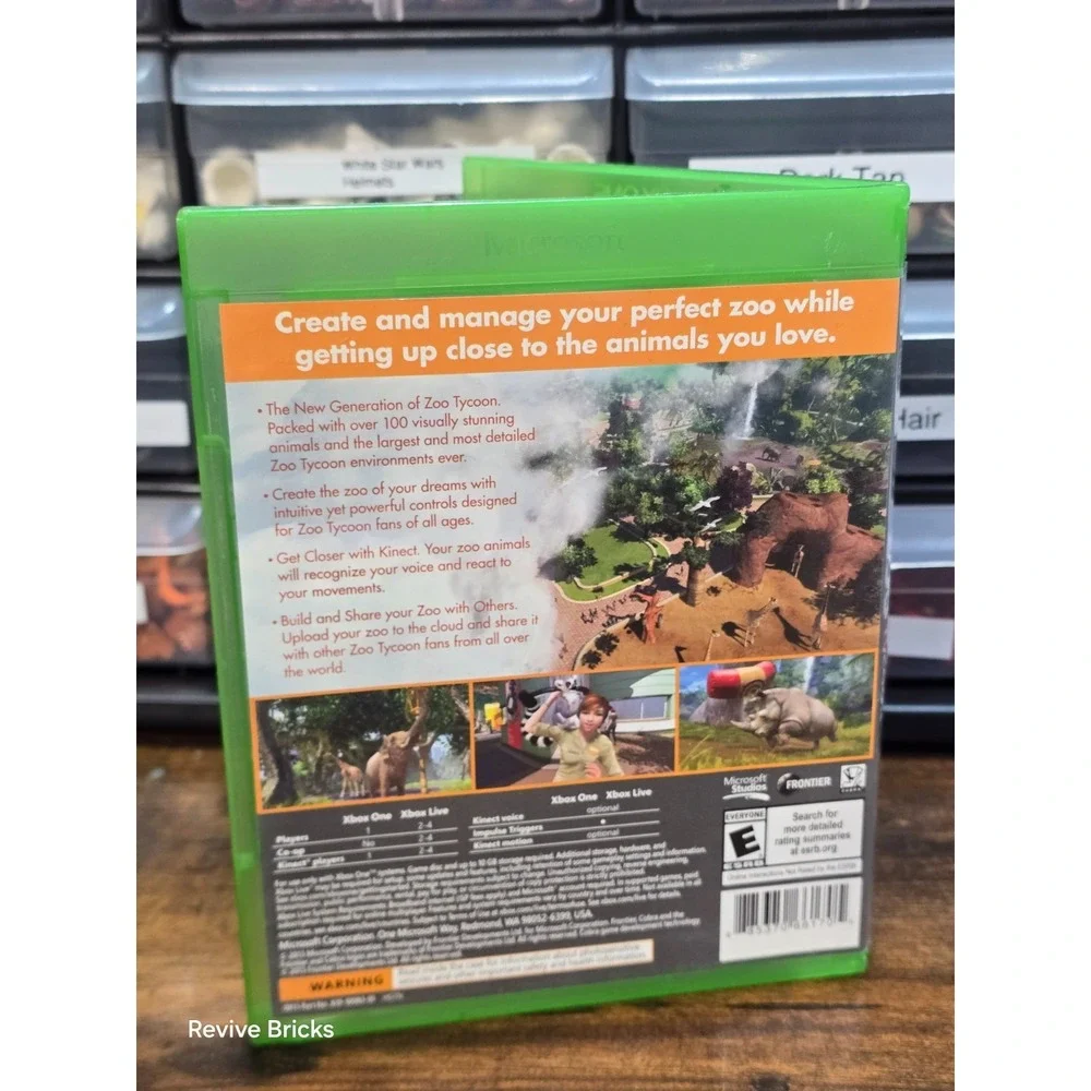 Zoo Tycoon (Microsoft Xbox One, 2013) Game‎ and Case Tested Working Great Cond.